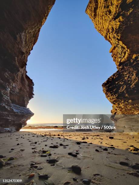 scenic view of sea against clear sky,sunset cliffs natural park,united states,usa - josh utley stock-fotos und bilder