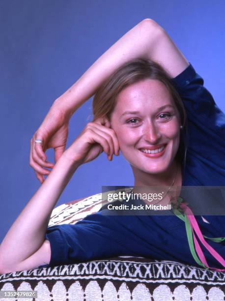 Portrait of actress Meryl Streep, New York, New York, August 1976.