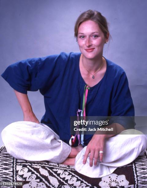 Portrait of actress Meryl Streep, New York, New York, August 1976.