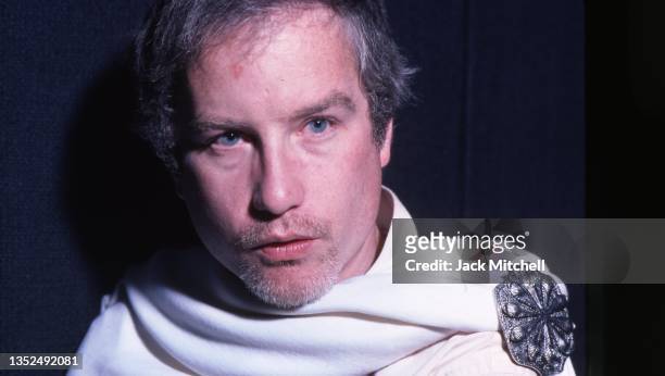 Close-up of actor Richard Dreyfuss in a BAM Theater Company production of 'Julius Caesar,' New York, New York, March 1978.