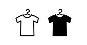 t-shirt hanger icon
