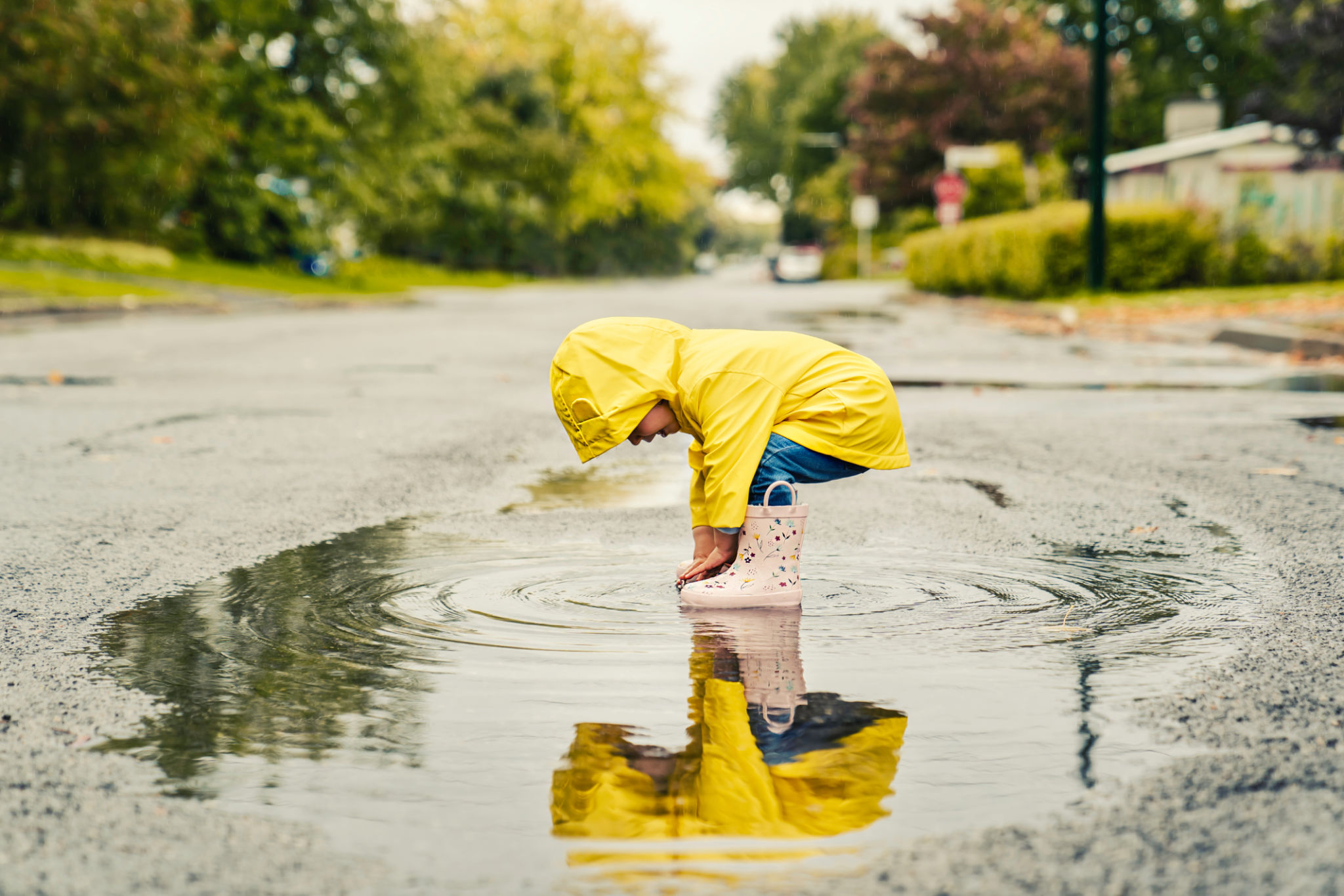 children rainy day