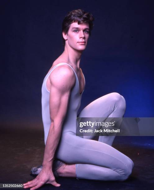 Portrait of New York City Ballet dancer Daniel Duell, New York, New York, 1978.