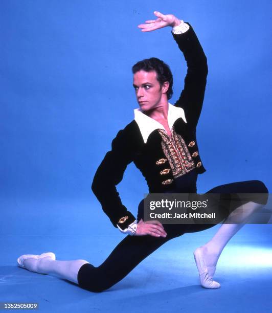 Portrait of Royal Ballet dancer Anthony Dowell, New York, New York, November 1978.