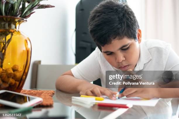 autistic painting drawing - kid actor stock pictures, royalty-free photos & images