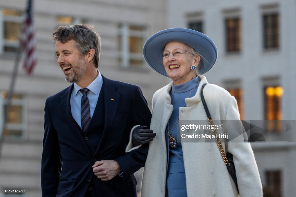 Queen Margrethe of Denmark And Crown Prince Frederik Visit Germany - Day 1