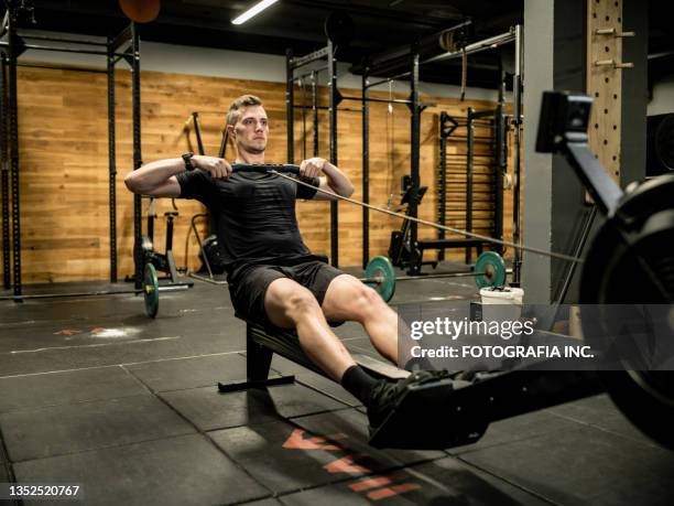 1,136 Male Gym Rowing Stock Photos, High-Res Pictures, and Images ...