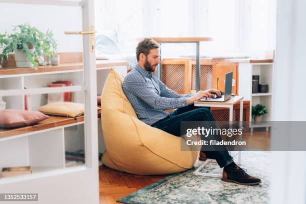 place of work - bean bags stock pictures, royalty-free photos & images