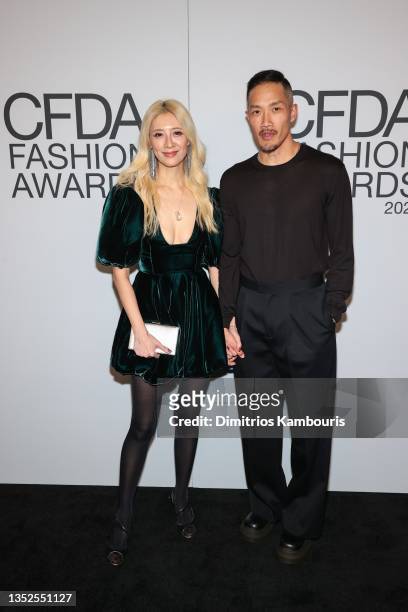 Canis Chow and Dao-Yi Chow attend the 2021 CFDA Fashion Awards at The Grill Room on November 10, 2021 in New York City.