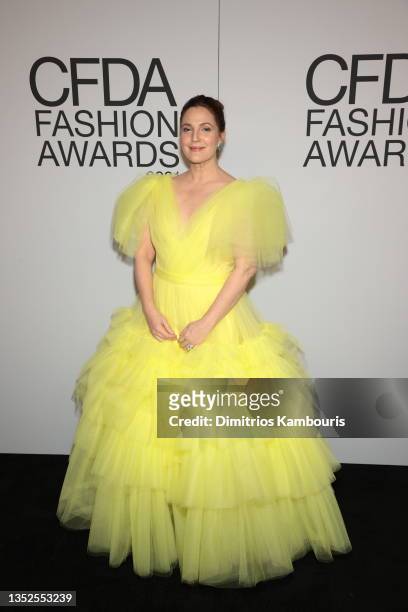 Drew Barrymore attends the 2021 CFDA Fashion Awards at The Grill Room on November 10, 2021 in New York City.