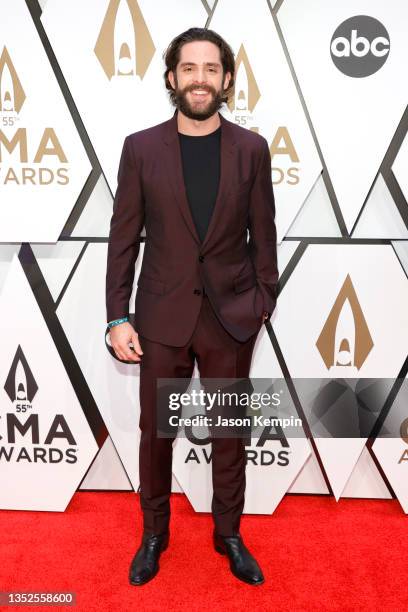 Thomas Rhett attends the 55th annual Country Music Association awards at the Bridgestone Arena on November 10, 2021 in Nashville, Tennessee.