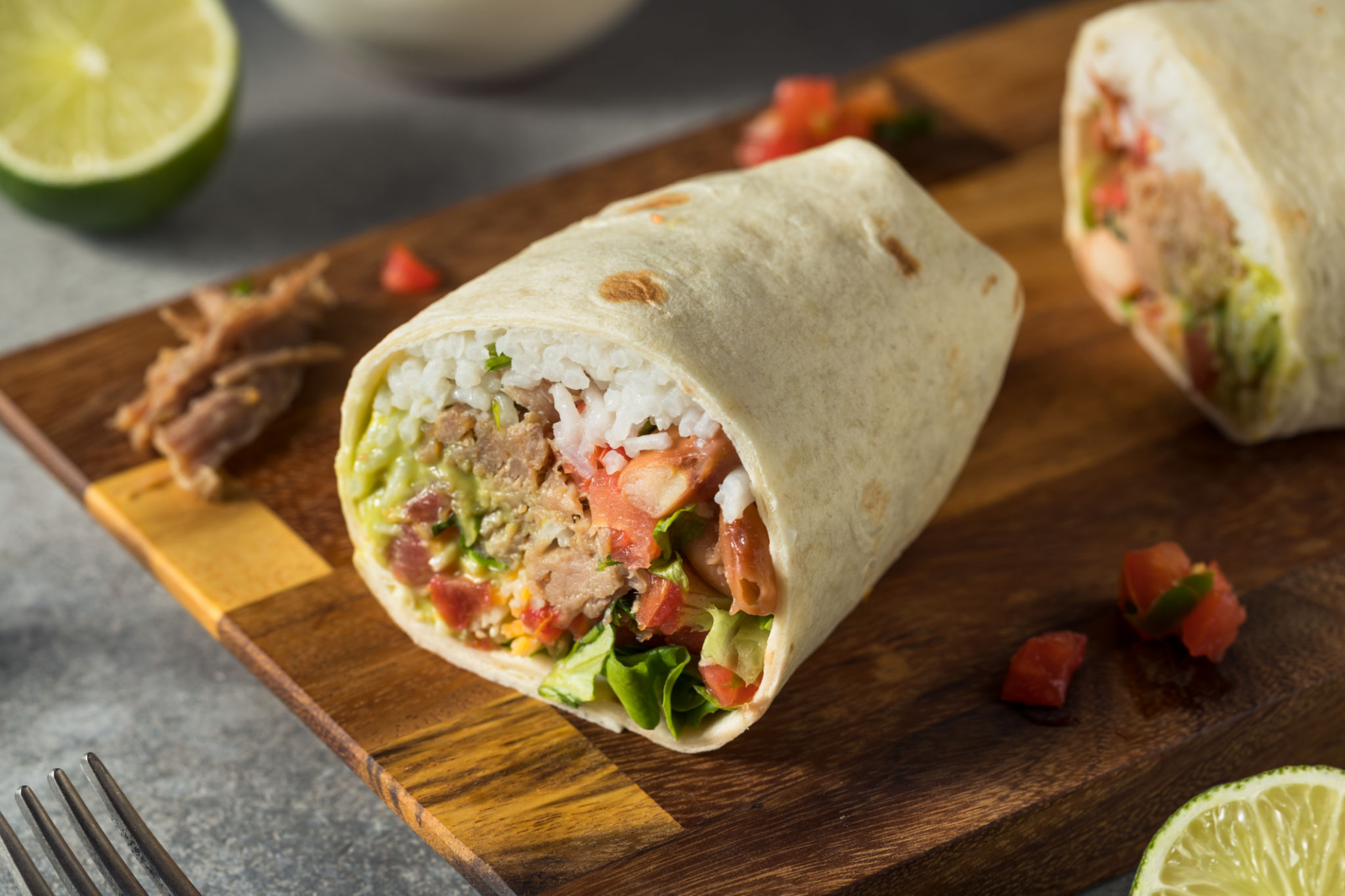 Healthy Homemade Carnitas Pork Burrito Healthy Homemade Carnitas Pork Burrito