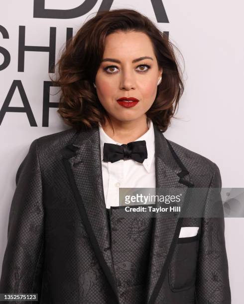 Aubrey Plaza attends the 2021 CFDA Awards at The Seagram Building on November 10, 2021 in New York City.