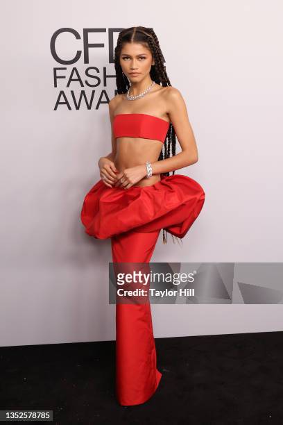 Zendaya Coleman attends the 2021 CFDA Awards at The Seagram Building on November 10, 2021 in New York City.