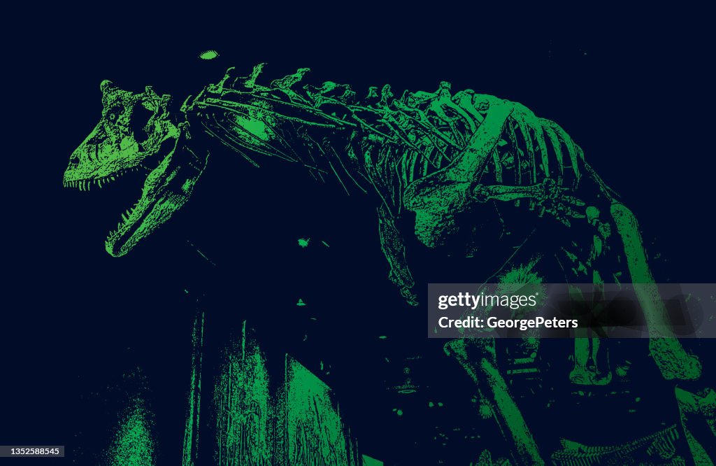 Scary Dinosaur skeleton