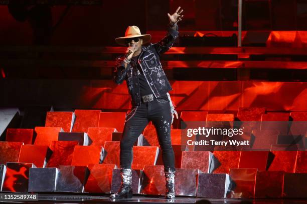 Jimmie Allen performs during the 55th annual Country Music Association awards at the Bridgestone Arena on November 10, 2021 in Nashville, Tennessee.