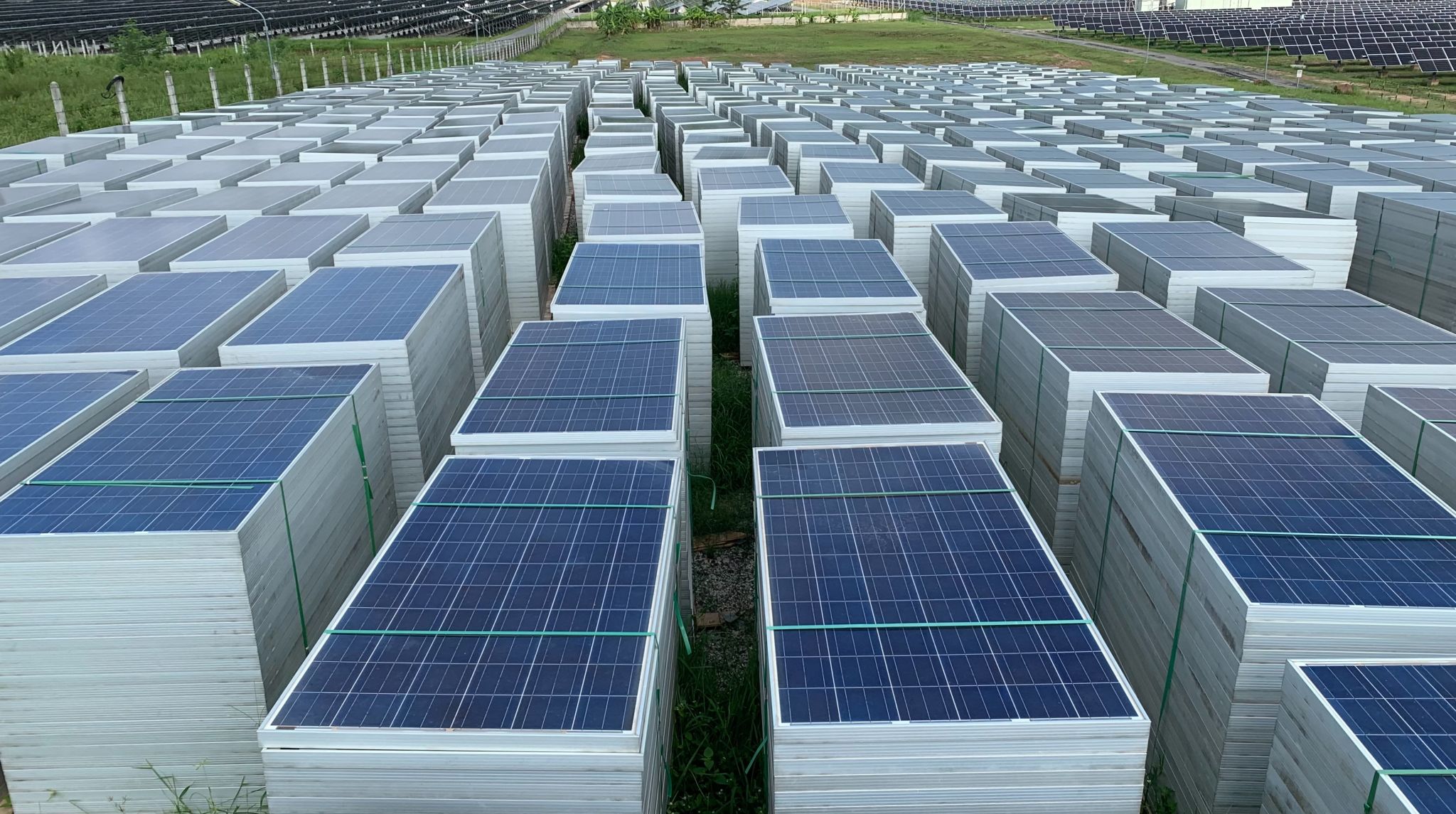 where old solar panels are stored for destruction, Alternative energy to conserve the world's energy, Photovoltaic module idea for clean energy production where old solar panels are stored for destruction, Alternative energy to conserve the world's energy, Photovoltaic module idea for clean energy production