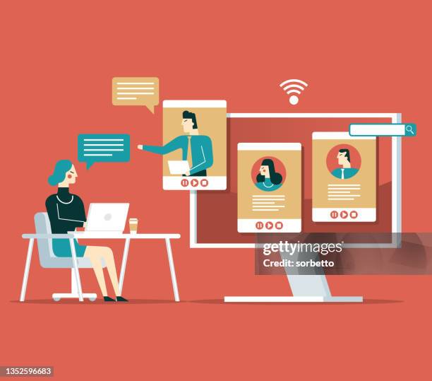 Zoom Video Call Template Photos and Premium High Res Pictures - Getty