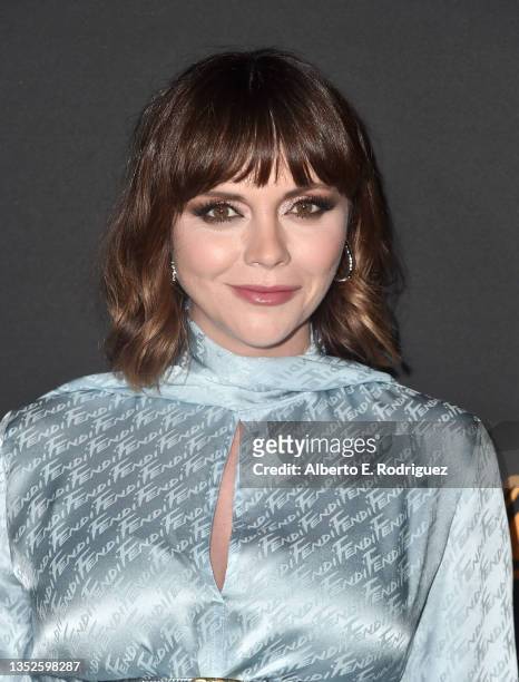 Christina Ricci attends the Premiere Of Showtime's "Yellowjackets" at Hollywood American Legion on November 10, 2021 in Los Angeles, California.