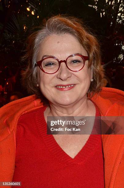 Josiane Balasko attends the 'Un Noel PourTous' - Christmas Auction Children Party Hosted by Claudy Siar at La Palmeraie of Aquaboulevard on December...