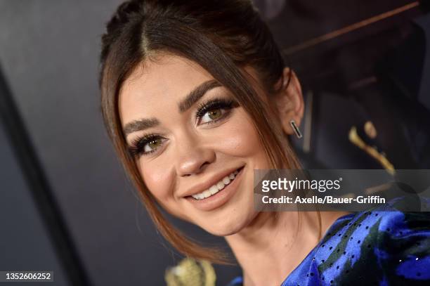 Sarah Hyland attends the 2021 AFI Fest - Opening Night Gala Premiere of Netflix's "tick, tick…BOOM" at TCL Chinese Theatre on November 10, 2021 in...