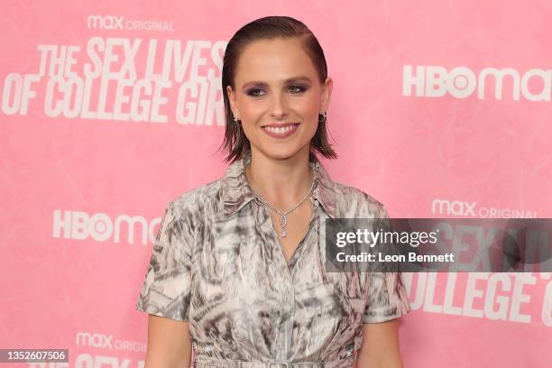 Pauline Chalamet attends the Los Angeles Premiere Of HBO Max's "The Sex Lives Of College Girls" at Hammer Museum on November 10, 2021 in Los Angeles,...