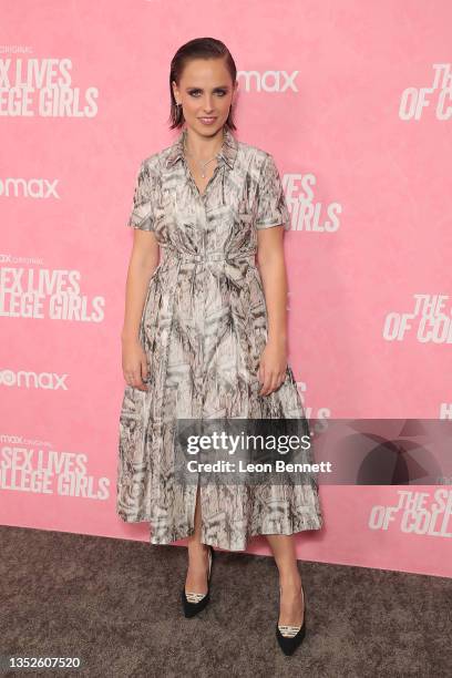 Pauline Chalamet attends the Los Angeles Premiere Of HBO Max's "The Sex Lives Of College Girls" at Hammer Museum on November 10, 2021 in Los Angeles,...