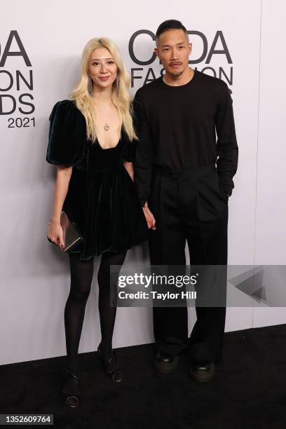 Canis Chow and Dao-Yi Chow attend the 2021 CFDA Awards at The Seagram Building on November 10, 2021 in New York City.