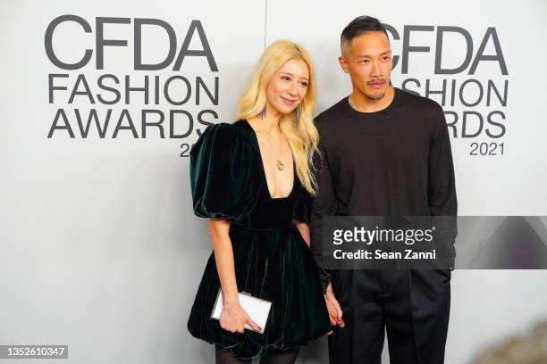 Canis Chow and Dao-Yi Chow attend the 2021 CFDA Fashion Awards at The Grill & The Pool Restaurants on November 10, 2021 in New York City.