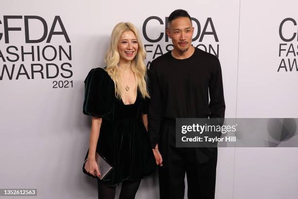 Canis Chow and Dao-Yi Chow attend the 2021 CFDA Awards at The Seagram Building on November 10, 2021 in New York City.