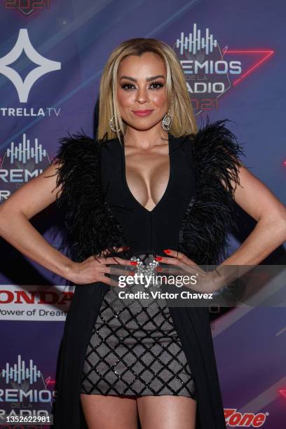 Gaby Ramírez attends EstrellaTV’s Premios de la Radio at Expo Santa Fe México on November 10 2021 in Mexico City, Mexico.