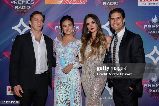 Conductores de fin de semana attend EstrellaTV’s Premios de la Radio at Expo Santa Fe México on November 10 2021 in Mexico City, Mexico.