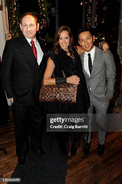 John Dempsey, Donna Karan and Prabal Gurung attend the ACRIA 2011 Holiday dinner at the Stephan Weiss Studio on December 7, 2011 in New York City.