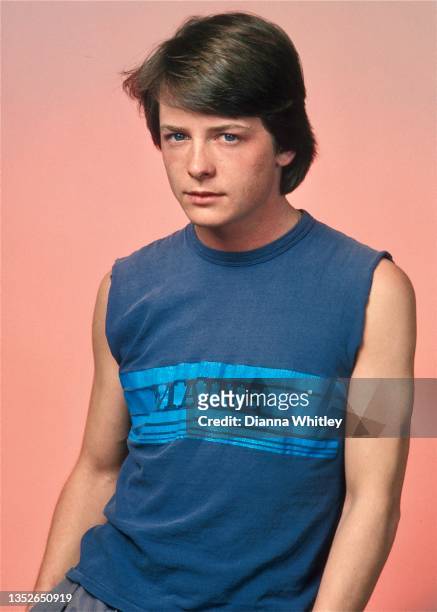 Actor Michael J. Fox poses for a portrait circa 1982 in Los Angeles City.
