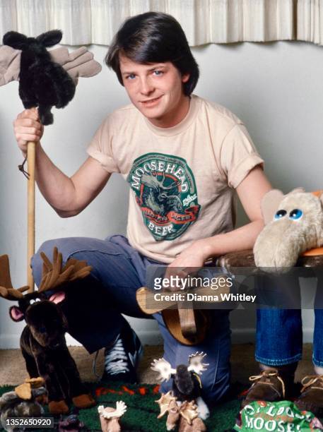 Actor Michael J. Fox poses for a portrait circa 1982 in Los Angeles City.