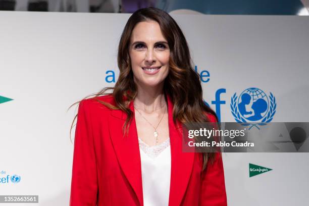 Nuria Fergo attends an UNICEF event at El Corte Ingles store on November 11, 2021 in Madrid, Spain.