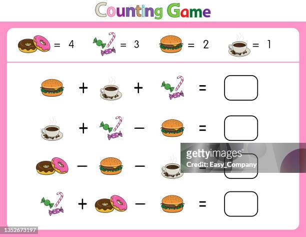 educational illustrations by matching words for young children. learn words to match pictures. as shown in the food category - sugar cane stock illustrations