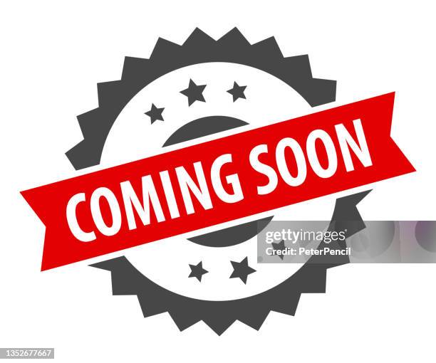 coming soon - stempel, aufdruck, siegelvorlage. grunge-effekt. vektor-stock-illustration - coming soon stock-grafiken, -clipart, -cartoons und -symbole