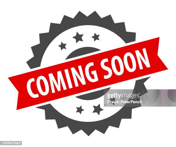 coming soon - stamp, imprint, seal template. grunge effect. vector stock illustration - coming soon stock illustrations
