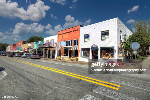 south side of main street - small town america stock pictures, royalty-free photos & images