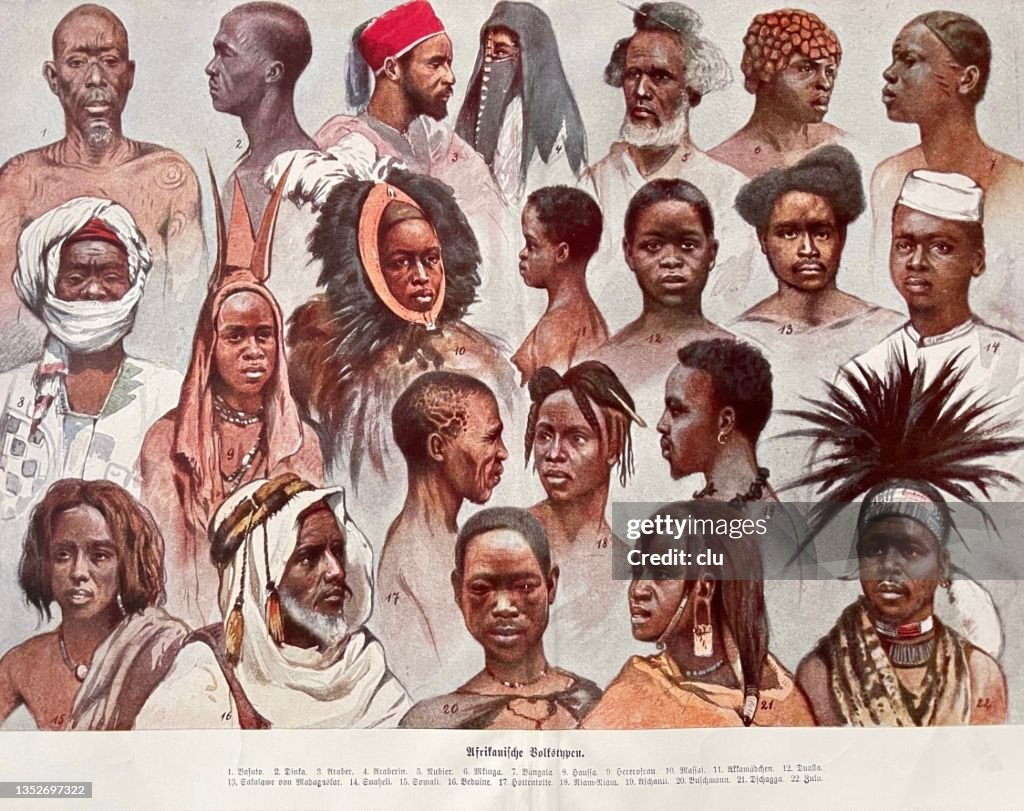 African ethnic groups, headshots