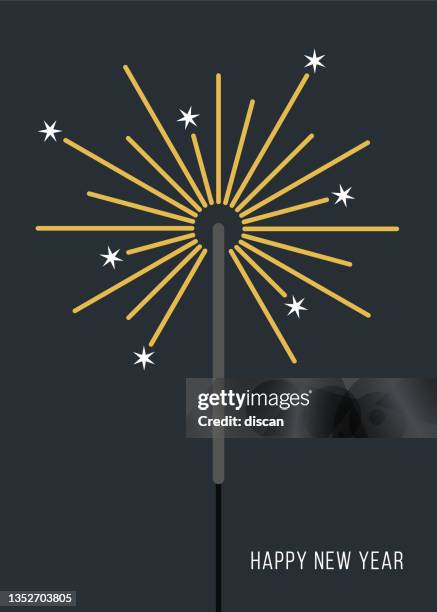 bengal fire. new year sparkler candle isolated on black background. party backdrop. - magic wand background stock illustrations