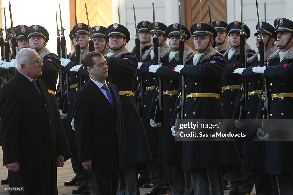 Russian President Medvedev Visits Czech Republic