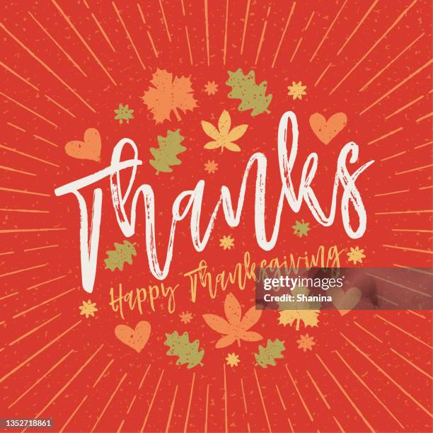 thanksgiving modern greeting card - v2 - dark background - thanksgiving greeting stock illustrations