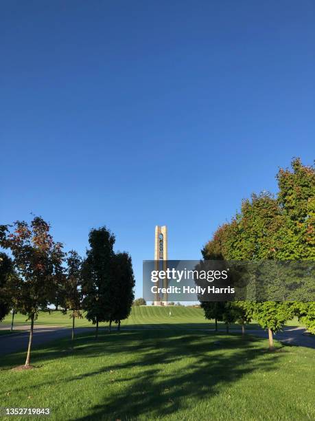 carillon bell tower - dayton ohio stock pictures, royalty-free photos & images