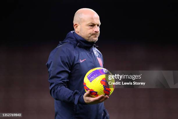 Lee Carsley, Head Coach of England looks on prior to the UEFA European Under-21 Championship Qualifier match between England U21s and Czech Republic...