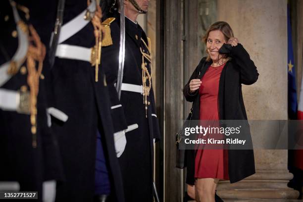 Susan Wojcicki, CEO of YouTube, arrives at the Élysée Palace for the inaugural dinner of the Paris Peach Forum as World Leaders and dignitaries...