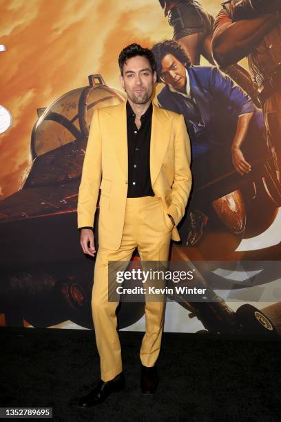 Alex Hassell attends the premiere of Netflix's "Cowboy Bebop" at Goya Studios on November 11, 2021 in Los Angeles, California.