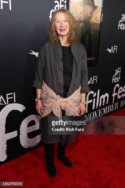 Frances Conroy attends the official screening of Netflix's "The Power Of The Dog" during 2021 AFI Fest at TCL Chinese Theatre on November 11, 2021 in...