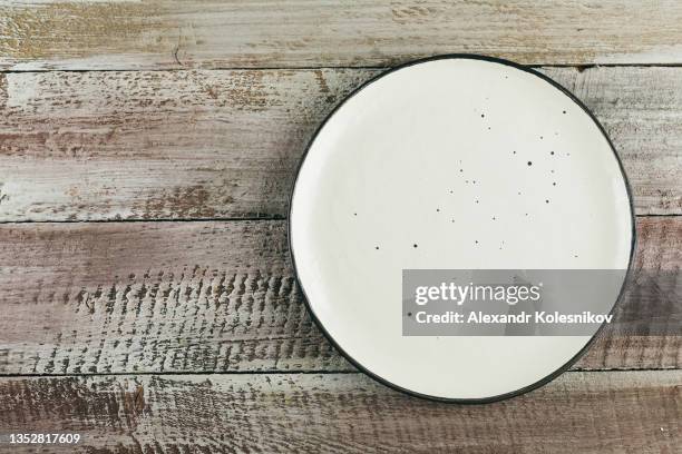 table setting background. food mockup concept - teller von oben leer stock-fotos und bilder